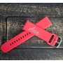 Curea smartwatch din silicon roșie personalizabilă  pentru Huawei, Samsung, Apple etc