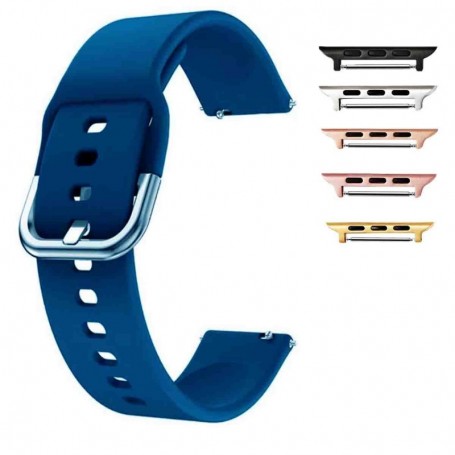 Curea din silicon compatibila cu Apple Watch 10, 46mm, Cobalt Blue