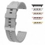 Curea din silicon compatibila cu Apple Watch 10, 46mm, Steel Gray