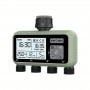 Programator irigare grădină pentru 4 zone, alimentare pe baterii, compatibil 3/4”, display LCD