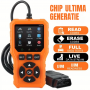 Tester auto OBD2 multifuncțional V529/V310, compatibil universal, 9 protocoale, afișaj color, diagnoză rapidă – 9 limbi