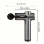 Aparat masaj tip pistol Lenovo, deep tissue, 10 capete, silențios, USB, ideal pentru relaxare musculară