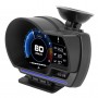 HUD auto OBD2 + GPS pentru diagnoză și siguranță – afișaj viteză, turații, temperatură, voltaj, erori motor, stil sport