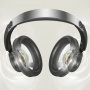 Casti Wireless Open-Ear HTC HP06 Bluetooth V6.0, Bass Puternic, Design Pliabil, pentru PC, Laptop, Telefon, TV
