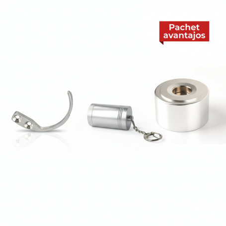 Pachet Magnet detasator alarme 16000GS + Detasator alarme tip Breloc XXL + 3 x Carlig detasator