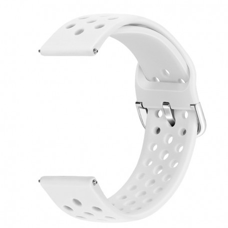 Curea din silicon pentru Huawei Watch GT Runner 2, telescoape Quick Release, 22mm, Alb