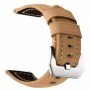 Curea piele naturala  pentru Huawei Watch GT Runner 2, Telescoape QR, 22mm, Kaki