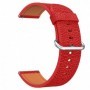 Curea piele pentru Huawei Watch GT Runner 2, telescoape Quick Release, 18cm, Rosu