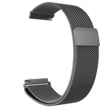 Curea tip Milanese Loop pentru Huawei Watch GT Runner 2, Telescoape QR, 22mm, Space Gray