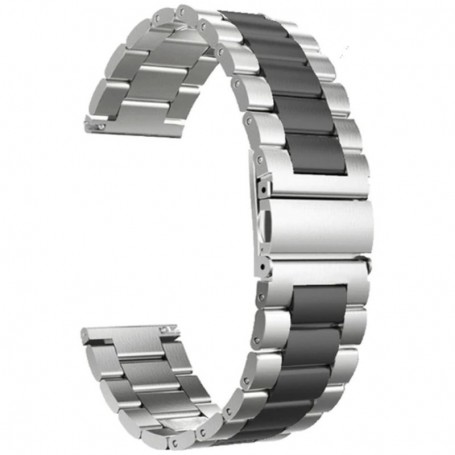 Curea otel inoxidabil pentru Huawei Watch GT Runner 2, Telescoape QR, 22mm, Sterling Black