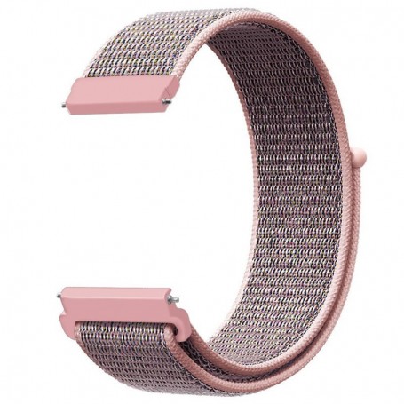 Curea material textil, pentru Huawei Watch GT Runner 2, Telescoape QR, 22mm, Light Pink