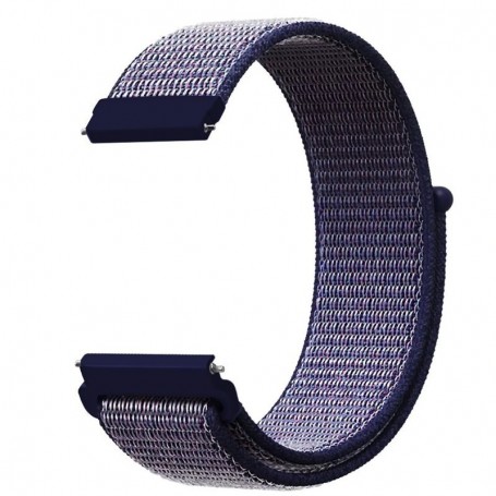 Curea material textil, pentru Huawei Watch GT Runner 2, Telescoape QR, 22mm, Savoy Blue