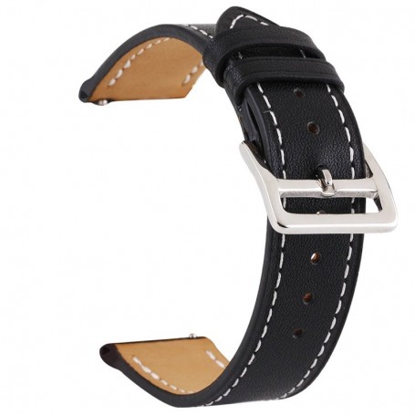 Curea piele, pentru Huawei Watch GT Runner 2, Telescoape QR, 22mm, Black Night