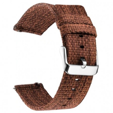 Curea material textil, pentru Huawei Watch GT Runner 2, Telescoape QR, 22mm, Pecan Brown