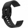 Curea din silicon pentru Huawei Watch GT Runner 2, Telescoape QR, 22mm, Black Coal
