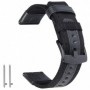 Curea textila, pentru Huawei Watch GT Runner 2, Telescoape QR, 22mm, Textile Black