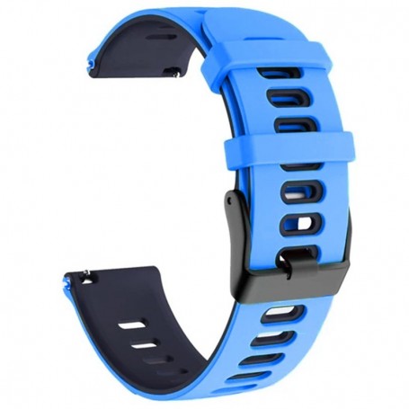 Curea din silicon pentru Huawei Watch GT Runner 2, Telescoape QR, 22mm, Cyan Blue