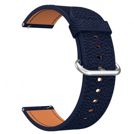Curea piele pentru Huawei Watch Ultimate 2, telescoape Quick Release, 18cm, Midnight Blue