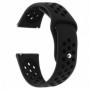Curea silicon pentru Huawei Watch Ultimate 2, telescoape Quick Release, 22mm, Negru Carbon