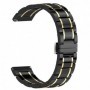Curea ceramica, pentru Huawei Watch Ultimate 2, Telescoape QR, 22mm, Black Gold