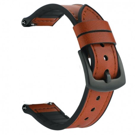 Curea piele, pentru Huawei Watch Ultimate 2, Telescoape QR, 22mm, Caramel Brown