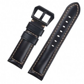 Curea piele compatibila Samsung Galaxy Watch8 40mm, Negru