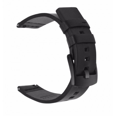 Curea piele compatibila Samsung Galaxy Watch8 40mm, Negru