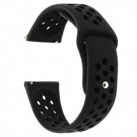 Curea silicon compatibila Samsung Galaxy Watch8 40mm, Negru Carbon
