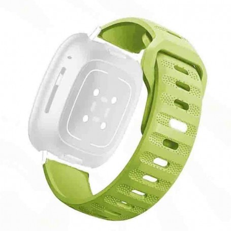 Curea din silicon compatibila cu Samsung Galaxy Watch8 40mm, Slimy Green