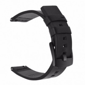 Curea piele naturala compatibila Samsung Galaxy Watch8 44mm, Negru