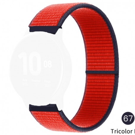 Curea textila compatibila cu Samsung Galaxy Watch8 44mm, Black Cherry