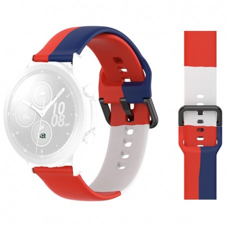 Curea silicon, compatibila cu Samsung Galaxy Watch8 44mm, RWB Trio