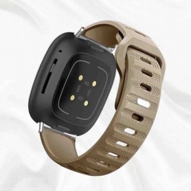 Curea din silicon compatibila cu Samsung Galaxy Watch8 44mm, Chocolate Brown