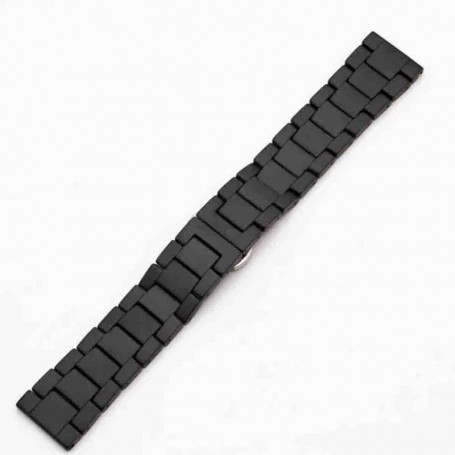 Curea ceramica, compatibila cu Samsung Galaxy Watch8 44mm, Smoke Black