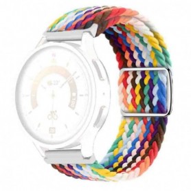 Curea textila compatibila cu Samsung Galaxy Watch8 44mm, Rainbow Strap