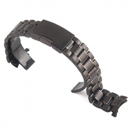 Curea metalica, compatibila Samsung Galaxy Watch9 40mm, Round Edge, Negru