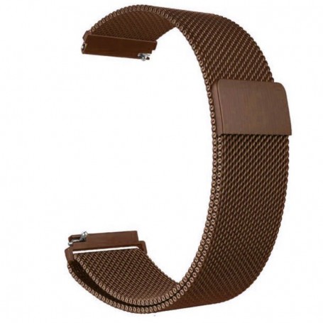 Curea tip Milanese Loop compatibila cu Samsung Galaxy Watch9 40mm, Coffee
