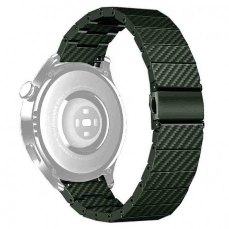 Curea polimer compatibila cu Samsung Galaxy Watch9 44mm, Carbon Green