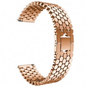 Curea din metal compatibila cu Samsung Galaxy Watch Ultra, Rose Gold