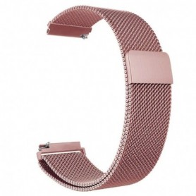Curea metalica compatibila Samsung Galaxy Watch Ultra, Milanese Loop, Roz