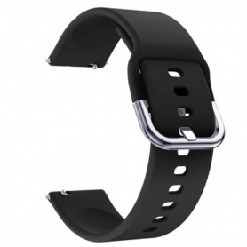 Curea din silicon compatibila cu Samsung Galaxy Watch Ultra, Pitch Black