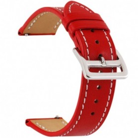 Curea piele, compatibila cu Samsung Galaxy Watch Ultra 2, Crimson Red