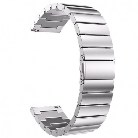 Curea metalica compatibila Xiaomi Watch 2, telescoape Quick Release, Bright-Silver