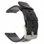 Curea piele naturala compatibila Samsung Fit3 Negru/Argintiu