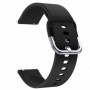 Curea din silicon compatibila cu Xiaomi Watch 5, Telescoape QR, 22mm, Pitch Black