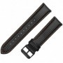 Curea piele compatibila Xiaomi Watch 2, Telescoape QR, 22mm, Negru/Portocaliu