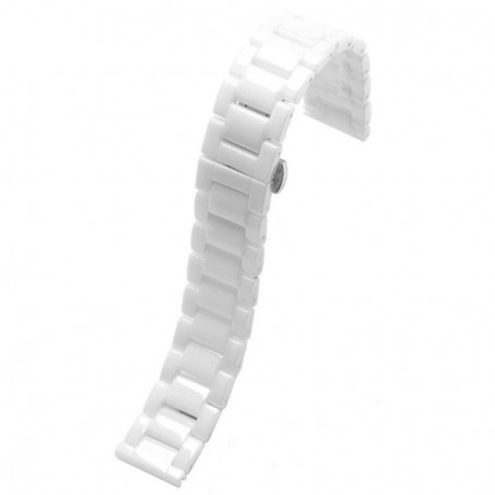 Curea ceramica, compatibila cu Xiaomi Watch S5 46mm, Telescoape QR, 22mm, Magnolia White