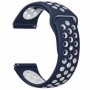 Curea silicon compatibila Xiaomi Watch 2 Pro, telescoape QR, Albastru-Alb