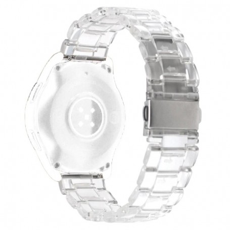 Curea polimer, compatibila cu Amazfit T-Rex 3 Pro 48mm, Telescoape QR, 22mm, Transparent Effect