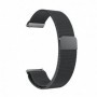 Curea Milanese Slim Fit compatibila Amazfit Active Max, Telescoape QR, 22mm, Negru